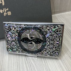 Mother of pearl PEN & Business Card ID Card Holder Credit Case Wallet Gift