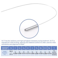 10 Pcs Dental Orthodontic Super Elastic Niti Arch Wire Round 012-020 Upper Lower