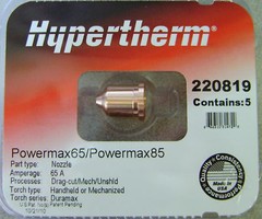 Hypertherm Genuine Powermax 65 & 85 – 65 Amp Nozzles 220819 5 Pack