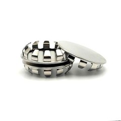 7/8” Metal Snap in Panel Plugs Bright Nickel Plated Steel Hole Cover .875 Silver