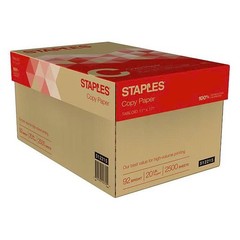 Staples Copy Paper 11×17 Tabloid, White, 20 lb, 2500 Sheets/Ream,5 Reams