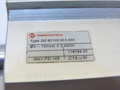 Norgren Pneumatic Compact Cylinder 100MM Bore DC-92100/M/2.000 Inch Stroke 1″ROD