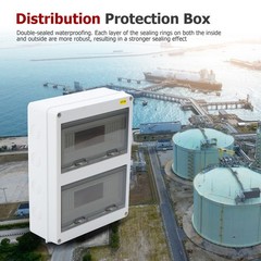 24 Way Circuit Breaker Box For Indoor and Outdoor Waterproof IP65 W/ DIN Rail