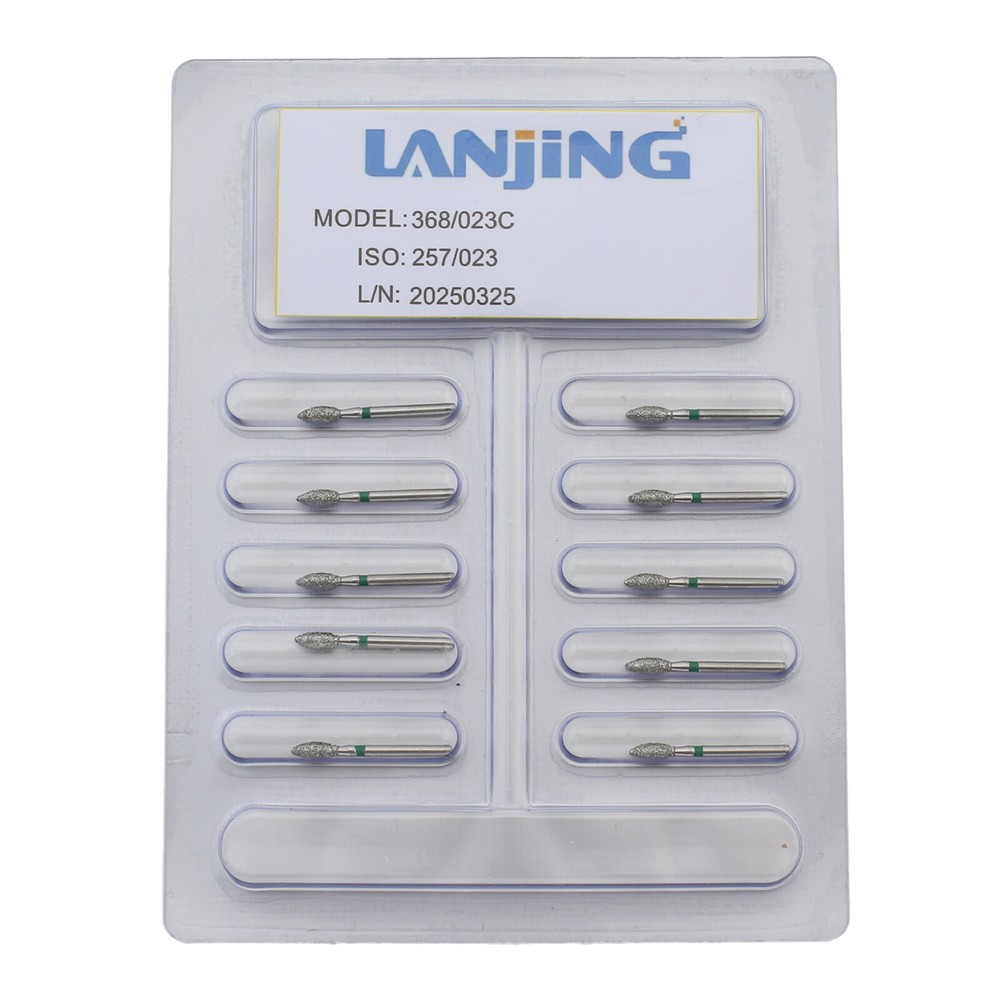 Dental Diamond Burs Football Coarse FG Bur 368/023C High Speed Burr 10Pcs/PK