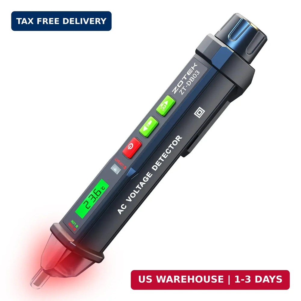 Voltage Tester Pen Non-Contact 12-1000V AC Detector, Adjustable Sensitivity Elec