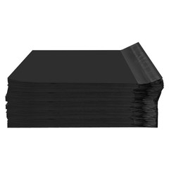 UOFFICE Black Poly Mailer Envelopes 7.5″ x 10.5″ Pack of 100