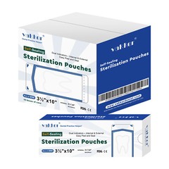 1000pc 3.5″ x 10″ Self Sealing Dental Sterilization Pouches Autoclave Bag FDA