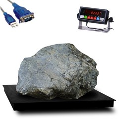 PS 1000 LBS Digital Industry Shipping Postal 24”x24” (2’ x 2’) Floor Scale Black