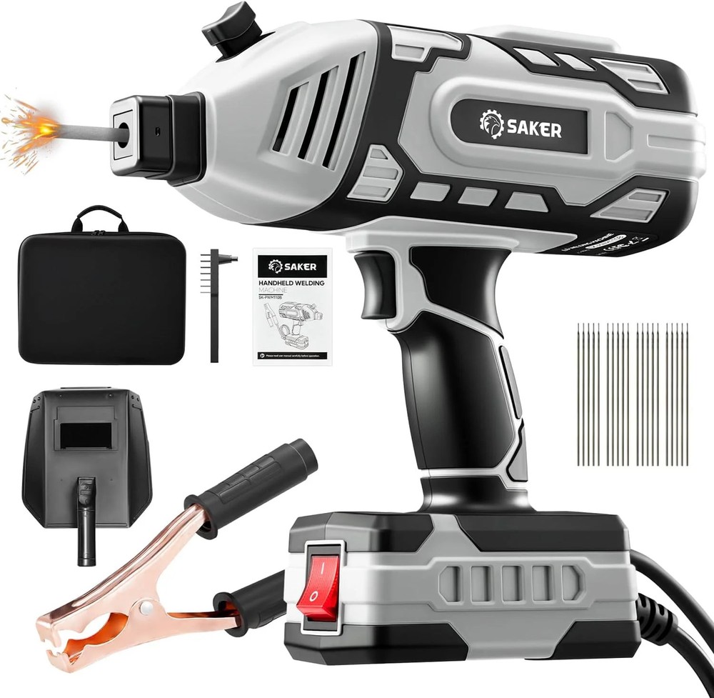 Saker Portable Electric Welding Machine,110V Portable Welder Handheld with IGBT