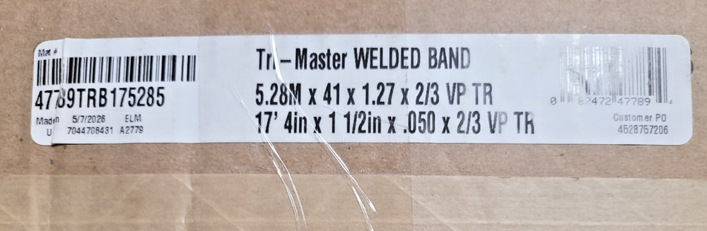 47789TRB175285 Lenox Tri-Master 17′ 4″ 1 1/2″ X .050″ Carbide Tip Bandsaw Blade