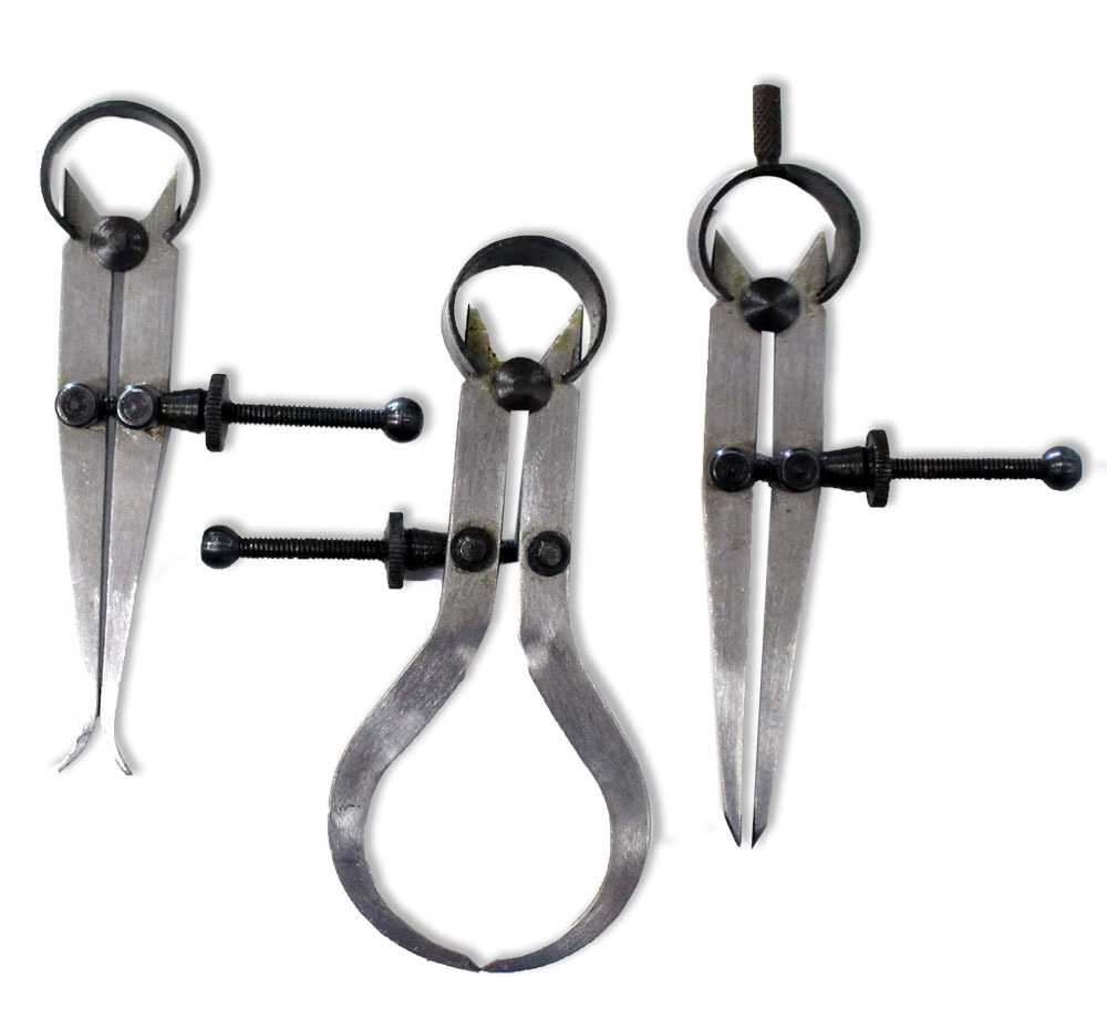 3 Piece, 3″ Caliper Set – Inside, Outside And Divider