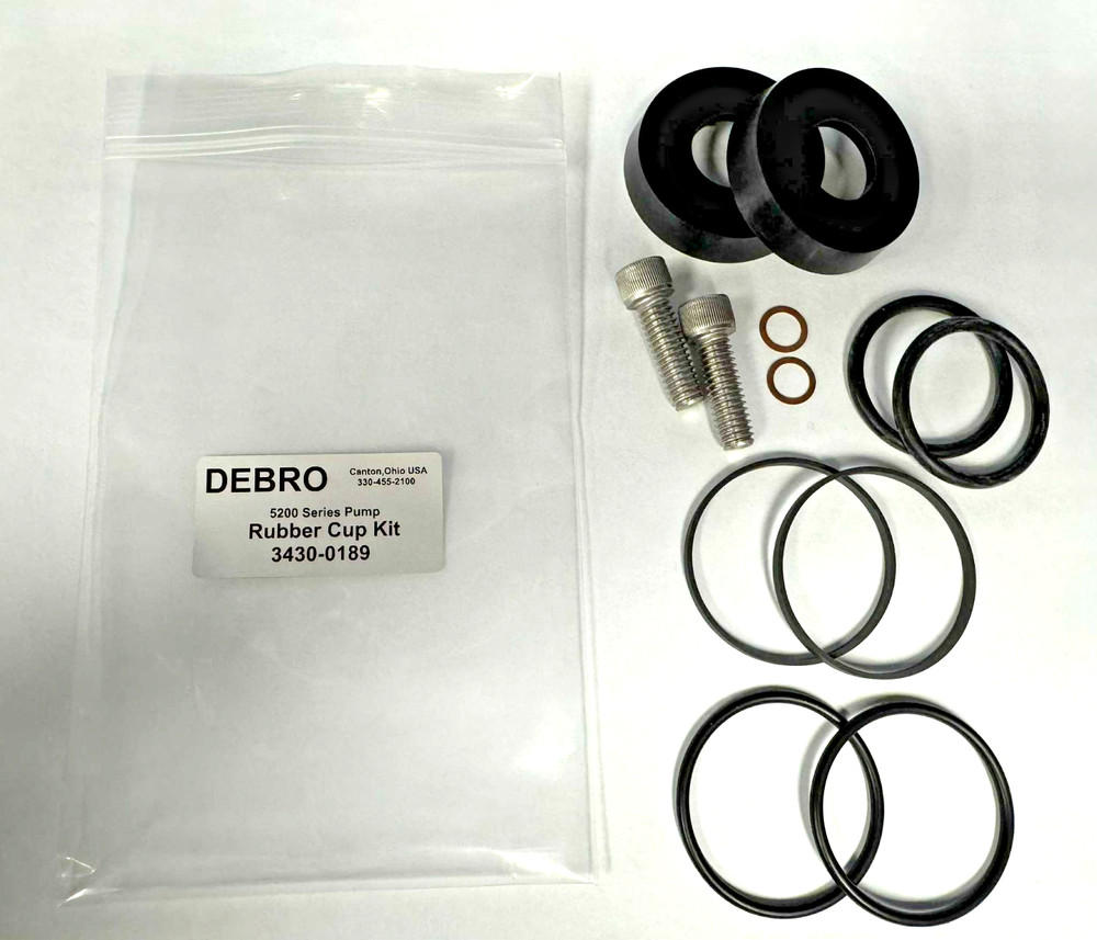 HYPRO or DEBRO 5200 Series Piston Pump 3430-0189 Rubber Cup Kit 5210 or 5206