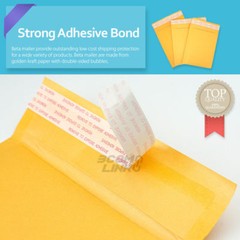 50 PCS #00 5×10 (5×9) Kraft Bubble Padded Envelopes Mailers Shipping Bag 5″x9″