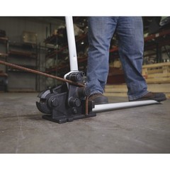 Klutch Rebar Cutter and Bender, 0.625in. Max. Capacity, 90° and 180° Bends,