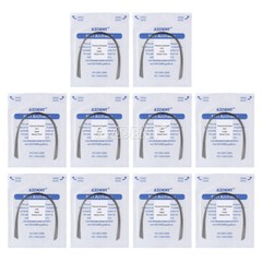 10pcs/kit Dental Orthodontic Heat Thermal Activated Niti Natural Round Arch Wire