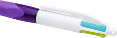 4 Colours Assorted Retractable Medium Point (1.0 Mm) Ballpoint Pens, 6 Pens and