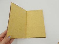 Natural Paper Leaves Cover w/Recycled Paper Notebook/Scrapbook w/Fish Indonesia