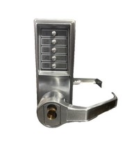 Kaba LR1021C-26D-41 Cylindrical Push Button Lock Satin Chrome