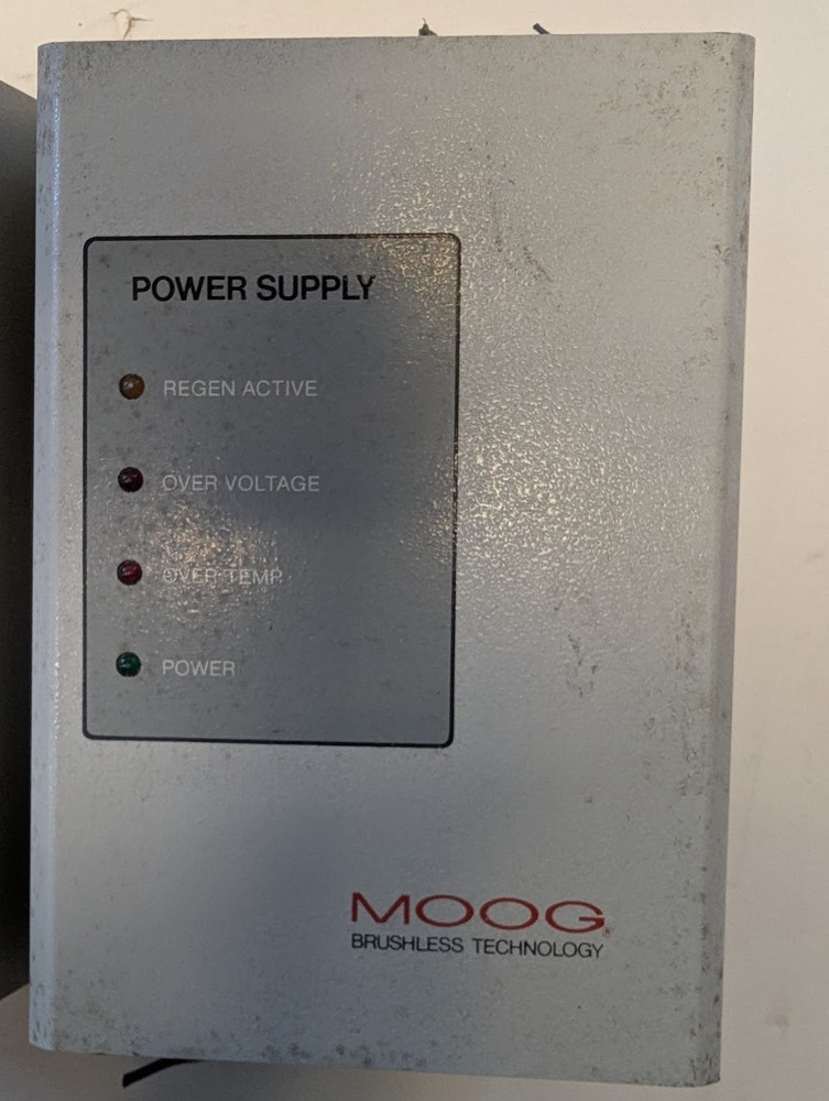 60 DAY MOOG MODEL 150-101A 230V BRUSHLESS PWM DRIVE POWER SUPPLY