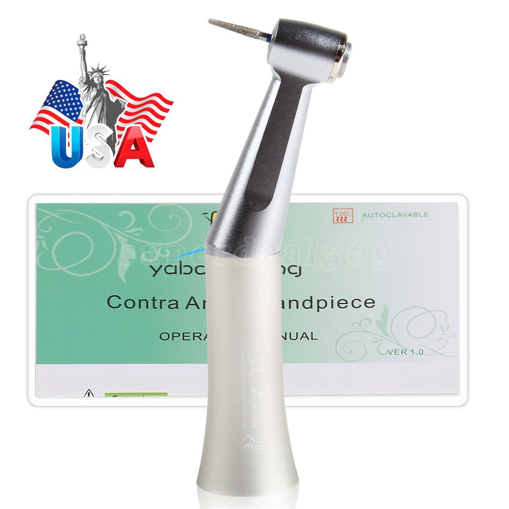 1-10*Dental Slow Low Speed Contra Angle handpiece Push E-type Fit FG1.6mm Bur OR