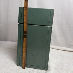 Vintage Porta File Box Metal File Storage Home Office Organizer Key Under Label!