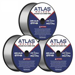 ATLASWELDER Flux Core Welding Wire, E71T-GS .030 Inch 10LB, Gasless Mild Steel M