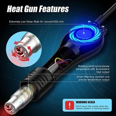 YIHUA 959D-II New Upgraded Easy Plug-pull Hot Air Gun Nozzles Soldering Station
