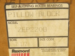 Rex Rexnord ZEP2208 Pillow Block Self Aligning Roller Bearings 2 1/2″ Bore