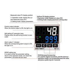 Digital Heating PID Temperature Controller 100-240V Dimming Thermostat Control