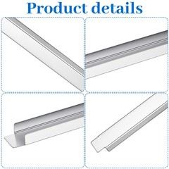 8 Pack 12 Inch Stainless Steel Adapter Bar, Steam Table Long Divider Metal Fo…
