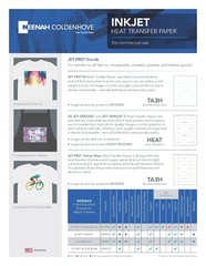 3G Jet Opaque Neenah Inkjet Heat Transfer Paper 8.5×11 1000 sheets World Paper