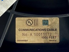 Perfect Vision Coaxial Cable Premium 60% Al Braid Natural White 18AWG 1000 ft