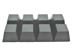 3/4″ Square Pyramid Peel & Stick Rubber Bumpers for Panels & Shop Fixtures