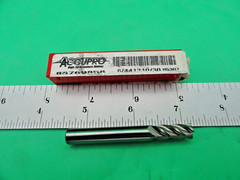 Corner Radius End Mill:5/16″Dia,3/4″LOC,0.0300″Radius,4 Flute,Solid Carbide