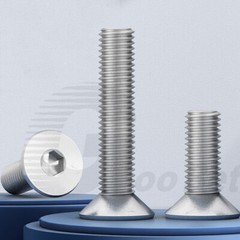 M3 M4 Countersunk Flat Head Screw Allen Socket Bolts 304 Stainless Steel DIN7991