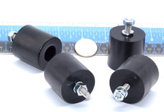 1 1/2″ x 1 1/2″ HD XL Rubber Feet Bumpers Includes 1/4″ Hardware 4 per Package