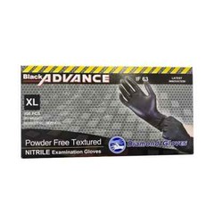 6 Mil Advance Black Nitrile Exam Gloves Powder Latex Free Case 1000 PCS XXL
