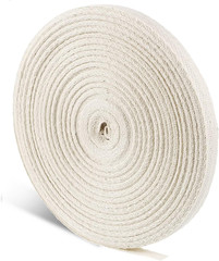 Deekin 100% Cotton Twill Tape Ribbon, 1/2 Inch ×25 Yards Natural Herringbone Web