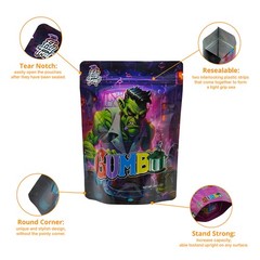 7g/28g Mylar Bag Resealable Mylar Foil Bag | Odor-Proof Storage Pouches | 100pcs
