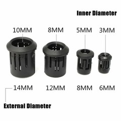 50x LED Light Holder Bezel Clip Mounting Bracket Plastic Black Frame 3/5/10mm