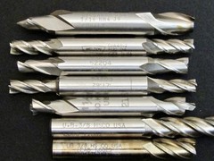 Mixed Estate Lot of 40+ Machinist End Mills & Precision Milling Cutters Tool