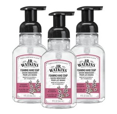 J.R. Watkins Foaming Hand Soap Pump with 9 Fl Oz (Pack of 3), Cherry Blossom