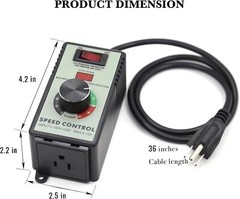 4000W AC Motor Speed Controller 110-120V 15A Voltage Regulator Variable Switch