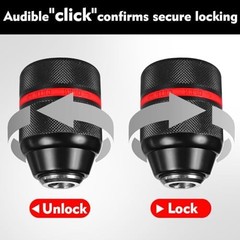 Keyless Drill Chuck 1/2-20UNF Compatible with Milwaukee M18/M12, 1.5-13mm Self-T