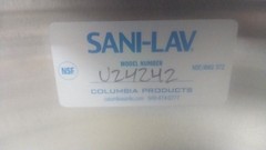 Sani-Lav U24242 24 In Bowl Length/Width 2 GPM Stainless Steel Utility Sink
