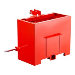 Ballast Box 3 Point Category 1 Tractor Quick Tach Hitch Counterweight Red