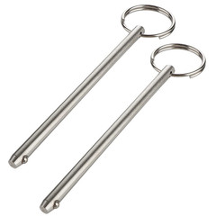 2 Pack Long Quick Release Pin, Diameter 1/4″(6.3mm), Overall Length 4-3/4″(120mm