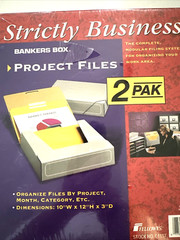 2 Pack Bankers Box Project Files 10″ W x 12″ H x 3″ D Organize Filing Work Gray