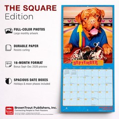 Avanti Dogs Gone Wild OFFICIAL | 2027 12×24″ (Hanging) Square Wall Calendar