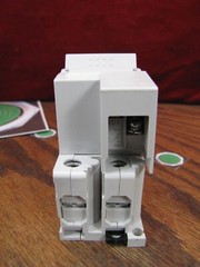 5a Idec Circuit Protector Breaker 2 pole 5 Amp 220vac 125vdc aux AC/DC NC1V-21